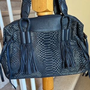Aimee Kestenberg Bag Navy all leather soft Beautiful Brand New bag designer